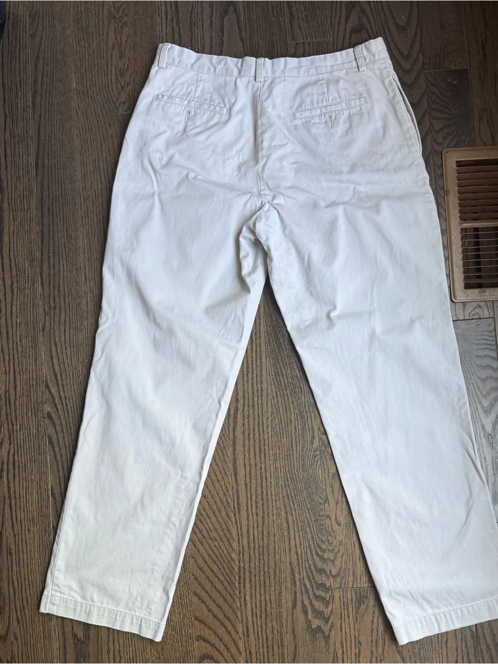 Men's Lt. khaki JCrew Classic Cotton Pants